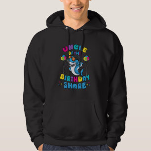 Uncle of the Birthday Boy Shark Lover Kids Family  Hoodie