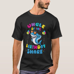Uncle of the Birthday Boy Shark Lover Kids Family T-Shirt