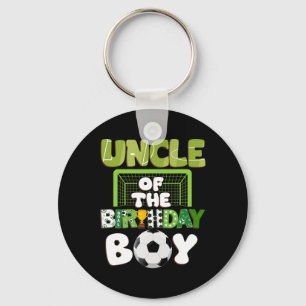 Uncle Of The Birthday Boy Soccer Family Party Deco Key Ring