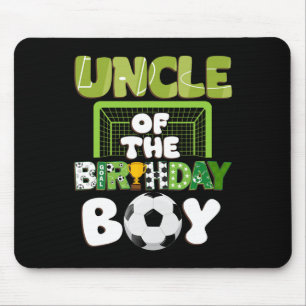 Uncle Of The Birthday Boy Soccer Family Party Deco Mouse Mat