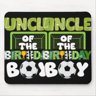 Uncle Of The Birthday Boy Soccer Family Party Deco Mouse Mat
