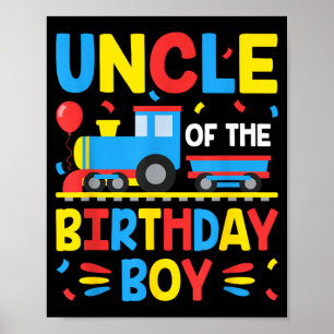 Uncle of The Birthday Boy Train Family Group Poster