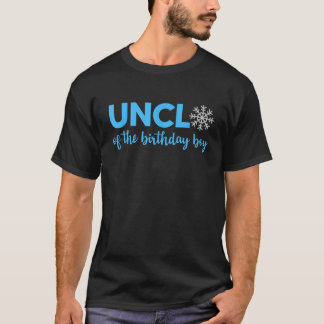 Uncle Of The Birthday Boy Winter Onederland 1st Bi T-Shirt