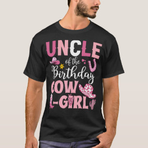 Uncle Of The Birthday Cowgirl Rodeo Party B-day Gi T-Shirt