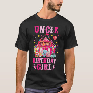 Uncle Of The Birthday Girl Circus Carnival Family T-Shirt