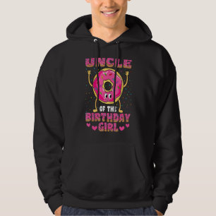 Uncle Of The Birthday Girl Doughnut Family Party Hoodie