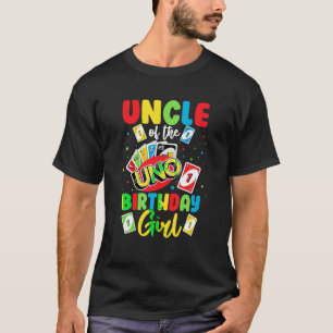 Uncle of the Birthday Girl Shirt Uno Uncle Dad Dad