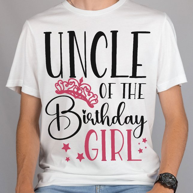 Uncle of the Birthday Girl Squad Custom Matching T-Shirt (Creator Uploaded)