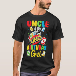 Uncle of the Birthday Girl   Uno Daddy Papa Father T-Shirt