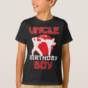 Uncle Of The Birthday Karate Taekwondo Boy Martial T-Shirt