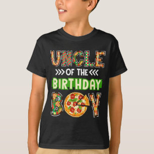 Uncle of the boy birthday boy pizza lover party T-Shirt