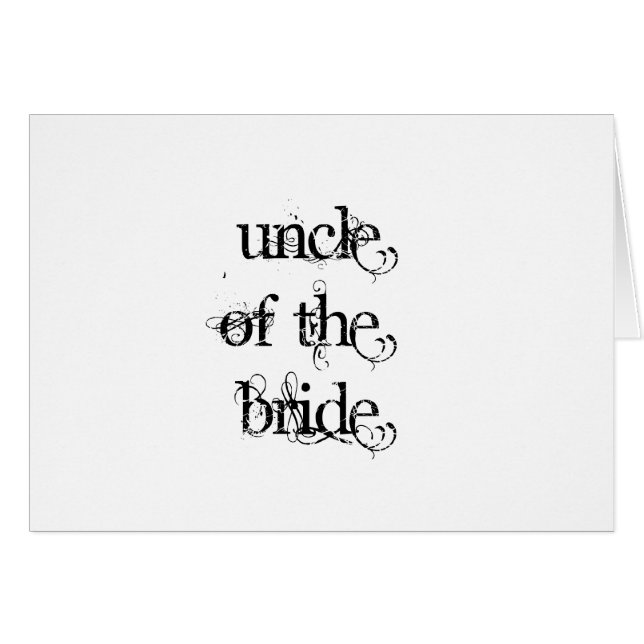 Uncle of the Bride (Front Horizontal)