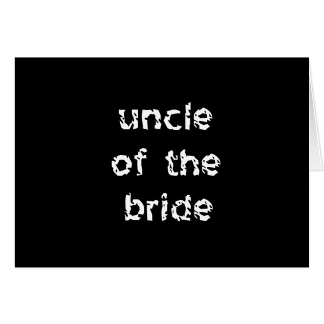 Uncle of the Bride (Front Horizontal)