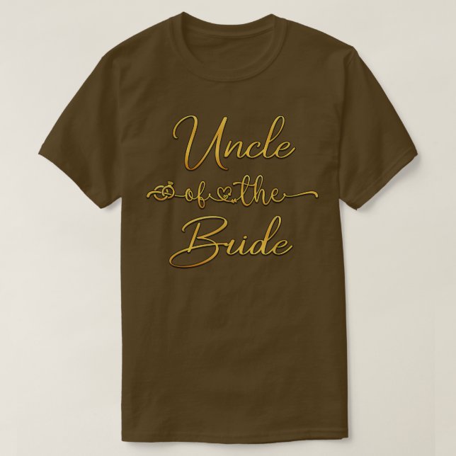Uncle Of The Bride Wedding Ideas  T-Shirt (Design Front)