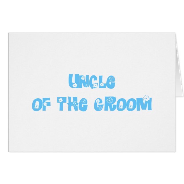 Uncle of the Groom (Front Horizontal)
