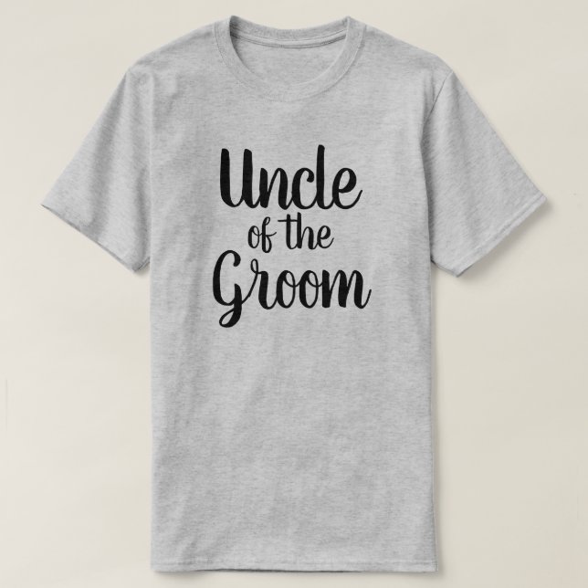 Uncle of the Groom T-Shirt (Design Front)