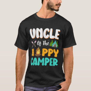 Uncle Of The Happy Camper Family Camping Birthday T-Shirt
