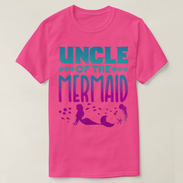Uncle of the Mermaid T-Shirt (Design Front)