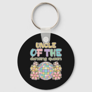 Uncle Of The Queen Dancing Retro 17th Birthday Fam Key Ring