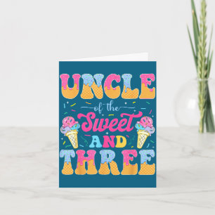 Uncle of the sweet three 3rd birthday girl ice card