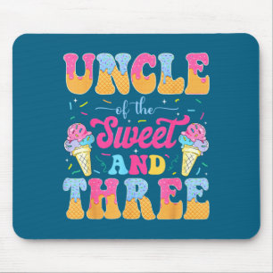 Uncle of the sweet three 3rd birthday girl ice mouse mat