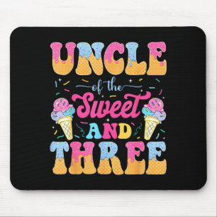 Uncle of the sweet three 3rd birthday girl ice mouse mat