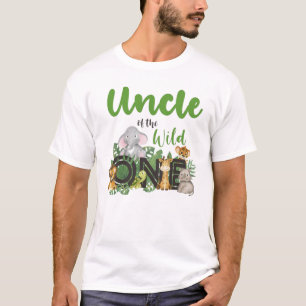 Uncle of the Wild One Matching Family Safari  T-Shirt