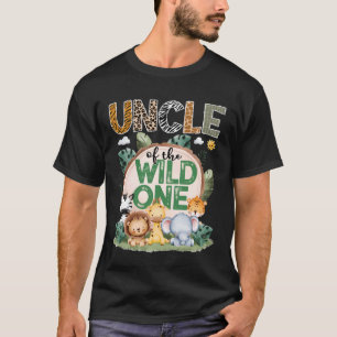 Uncle Of The Wild One Safari Jungle 1St Birthday P T-Shirt