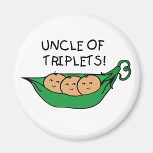Uncle of Triplets Pod Magnet