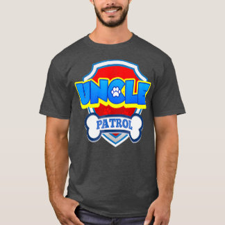 Uncle Patrol  Dog Funny Gift Birthday Party T-Shirt