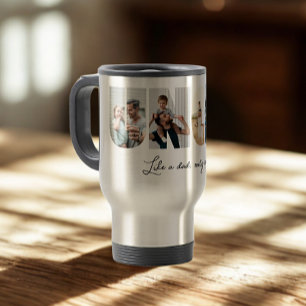 Uncle Photo Collage 5 Pictures Collage Travel Mug