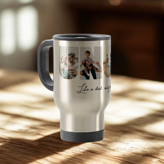 Uncle Photo Collage 5 Pictures Collage Travel Mug (Creator Uploaded)