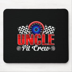 Uncle Pit Crew Racing Family Race Car Birthday Boy Mouse Mat