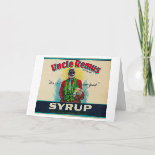 Uncle Remus Syrup LabelCairo, GA Card