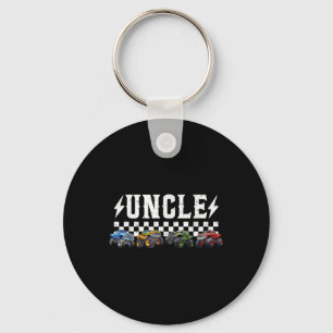 Uncle Retro Monster Truck Family Crew Birthday Mat Key Ring