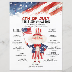 Uncle Sam 4th of July Party Game