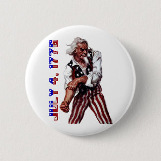 Uncle Sam 6 Cm Round Badge