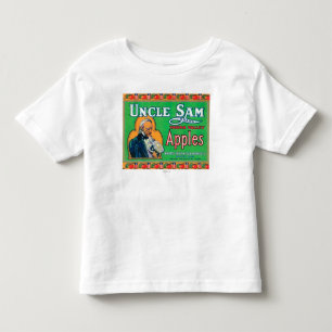 Uncle Sam Apple Label (green) - Wapato, WA Toddler T-Shirt