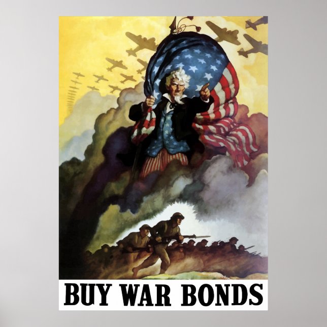 Uncle Sam -- Buy War Bonds Poster (Front)