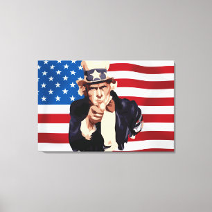 Uncle Sam Canvas Print