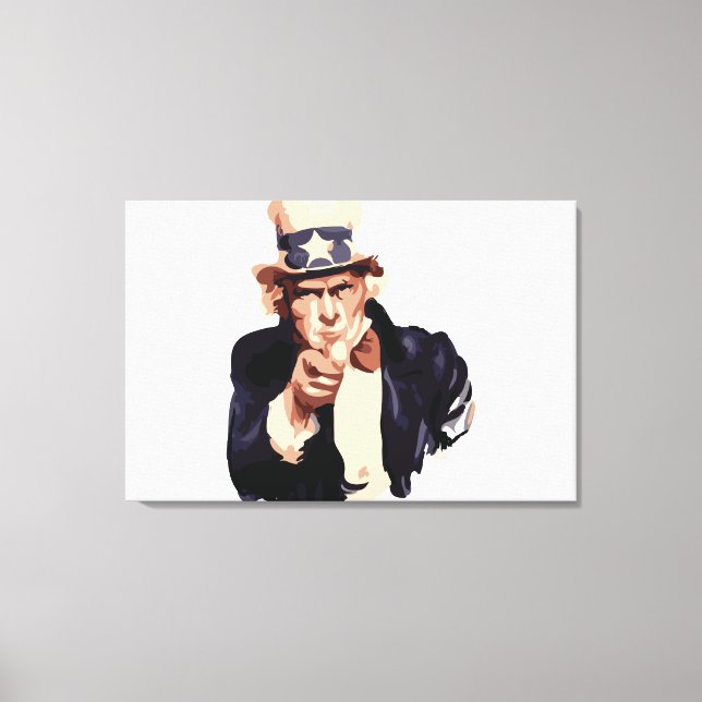 Uncle Sam Canvas Print (Front)