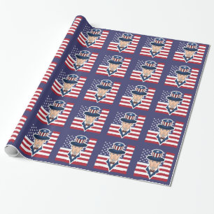 Uncle Sam cartoon Wrapping Paper