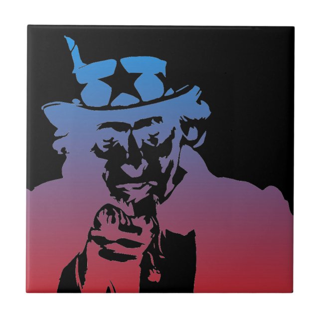 Uncle Sam Ceramic Tile (Front)