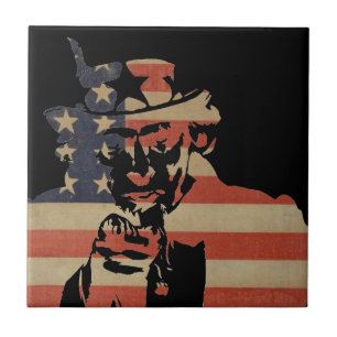Uncle Sam Ceramic Tile
