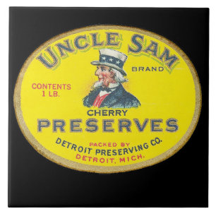 Uncle Sam Cherry Preserves Tile
