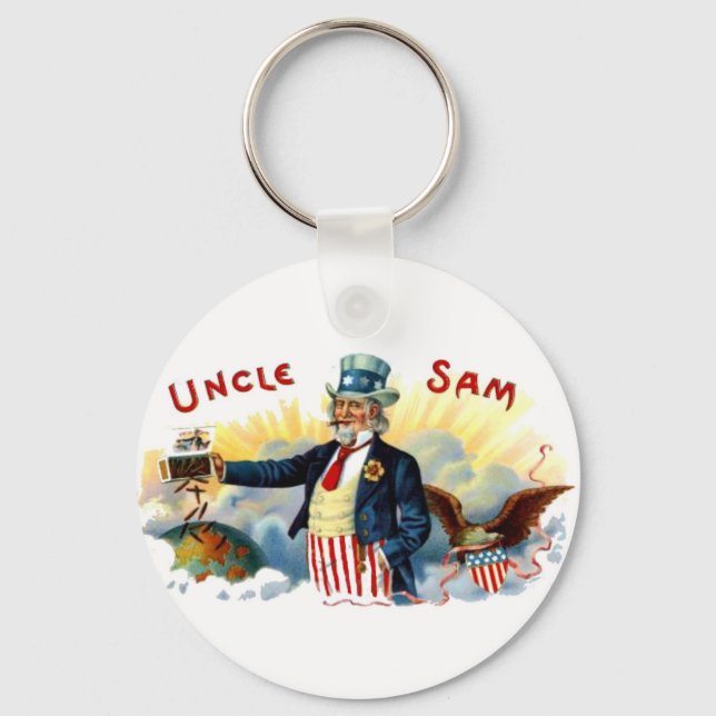 Uncle Sam Cigars July 4th Vintage Key Ring (Front)