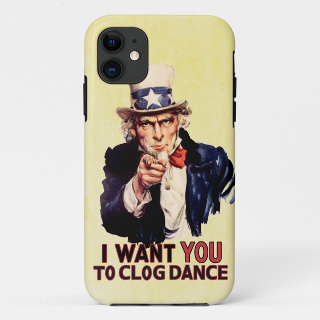 Uncle Sam Clogging Dance Case-Mate iPhone Case (Back)