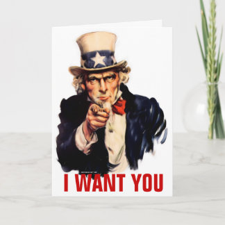 Uncle Sam Customisable Card