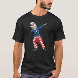 Uncle Sam Dabbing Patriotic Uncle Sam Dab T-Shirt