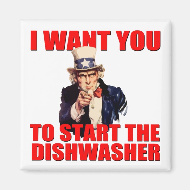 Uncle Sam Dishwasher magnet (Front)